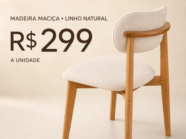 Cadeira de Jantar Madeira Maciça