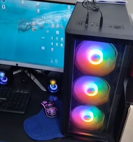 Pc gamer Completo I7 2 monitores e caixas de som